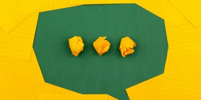 Skizze einer Sprechblase